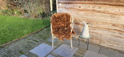 Alpaca vacht roodbruin